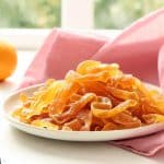 doce de casca de laranja cristalizada - doce caseiro de casca