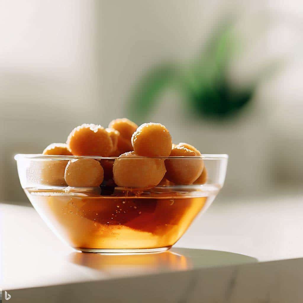 Doce de cerejinhas de queijo em calda