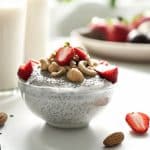 overnight de chia e iogurte