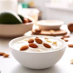 iogurte de amendoa vegano feito em casa