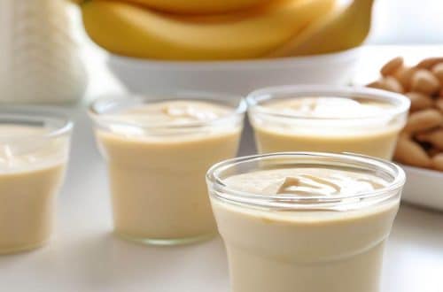 iogurte vegano sem lactose de banana