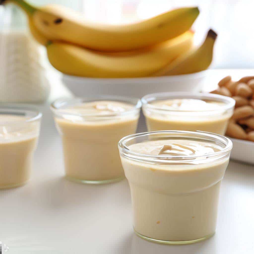 iogurte vegano sem lactose de banana