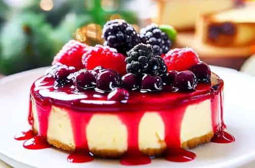 cheesecake de frutas vermelhas