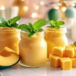 mousse de manga com iogurte