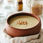 Sopa cremosa de grão de bico