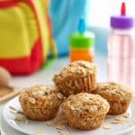 bolinho de aveia com banana para a lancheira
